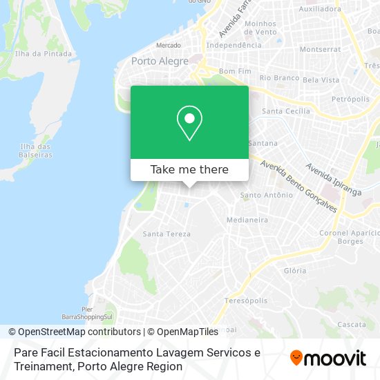 Pare Facil Estacionamento Lavagem Servicos e Treinament map