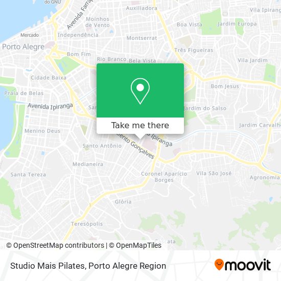 Studio Mais Pilates map