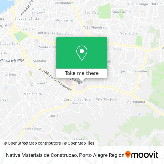 Nativa Materiais de Construcao map