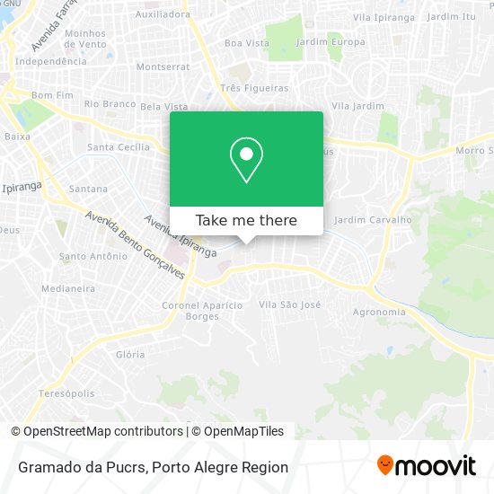 Gramado da Pucrs map