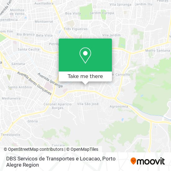 Mapa DBS Servicos de Transportes e Locacao