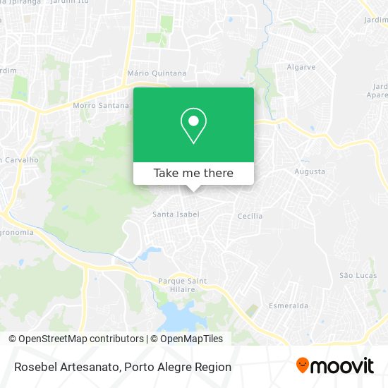 Rosebel Artesanato map