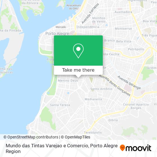 Mundo das Tintas Varejao e Comercio map