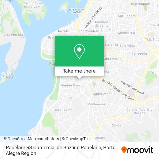 Mapa Papelare RS Comercial de Bazar e Papelaria