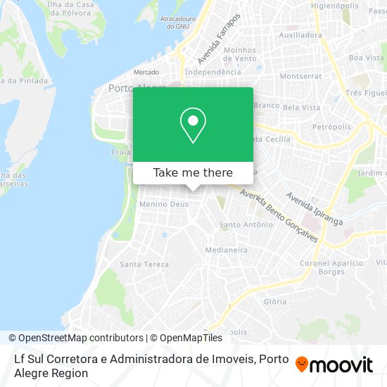 Mapa Lf Sul Corretora e Administradora de Imoveis