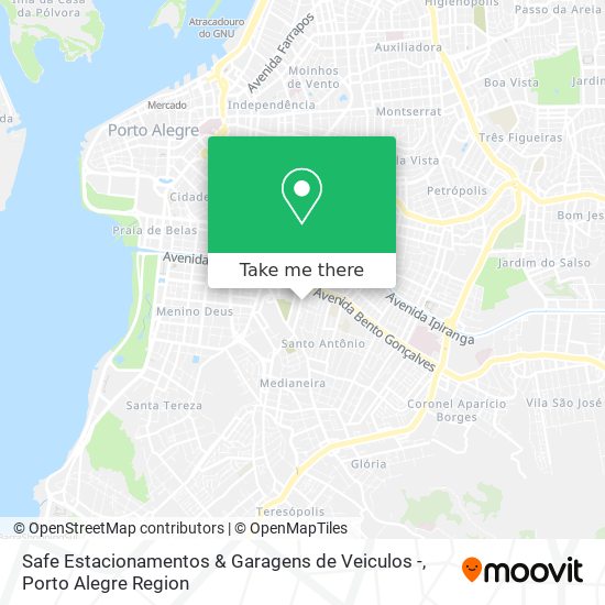 Mapa Safe Estacionamentos & Garagens de Veiculos -