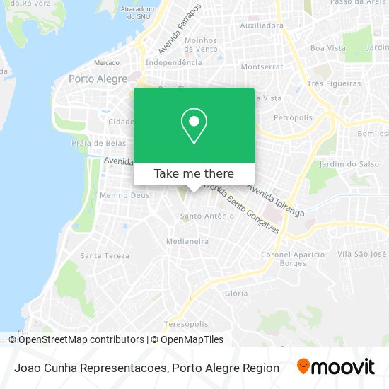 Joao Cunha Representacoes map