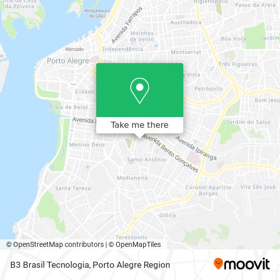 B3 Brasil Tecnologia map