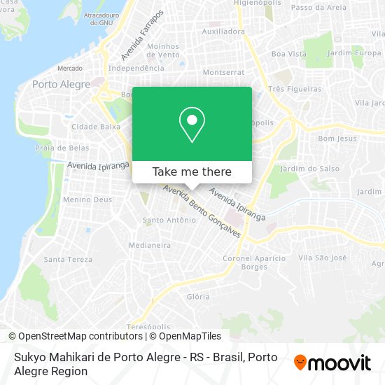 Sukyo Mahikari de Porto Alegre - RS - Brasil map