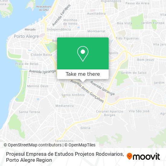 Projesul Empresa de Estudos Projetos Rodoviarios map