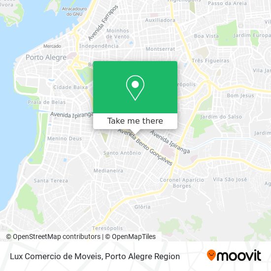 Mapa Lux Comercio de Moveis