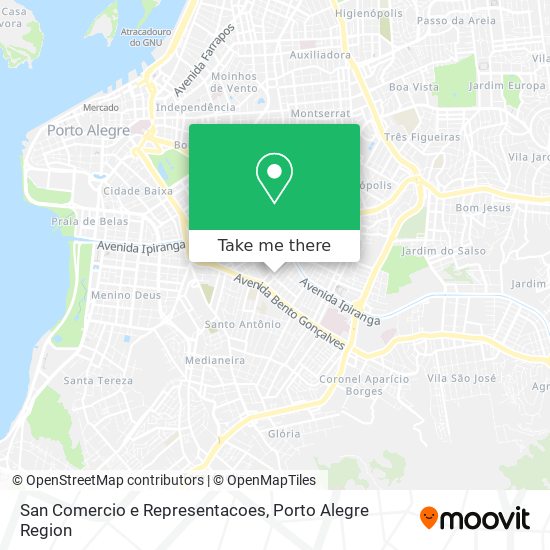 San Comercio e Representacoes map