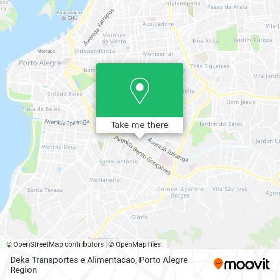 Mapa Deka Transportes e Alimentacao