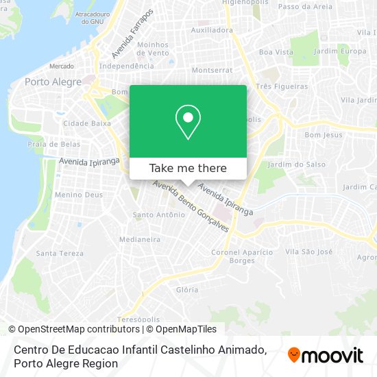 Mapa Centro De Educacao Infantil Castelinho Animado