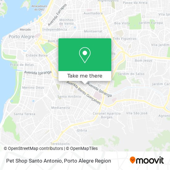 Mapa Pet Shop Santo Antonio