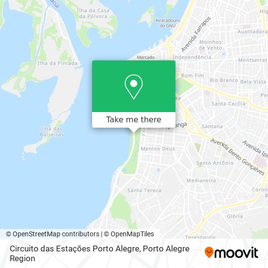 Circuito das Estações Porto Alegre map