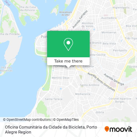 Oficina Comunitária da Cidade da Bicicleta map