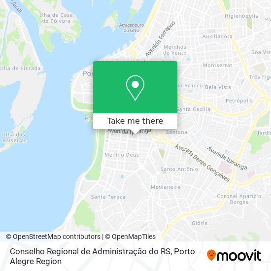 Conselho Regional de Administração do RS map