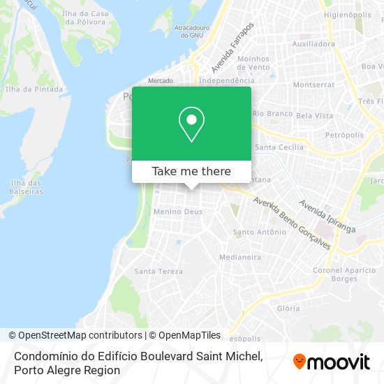 Mapa Condomínio do Edifício Boulevard Saint Michel