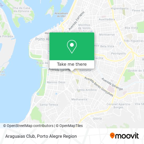 Araguaias Club map