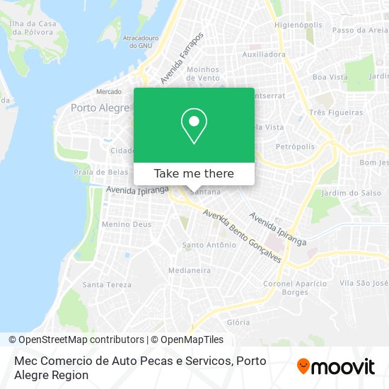 Mec Comercio de Auto Pecas e Servicos map