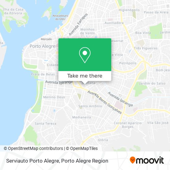 Mapa Serviauto Porto Alegre