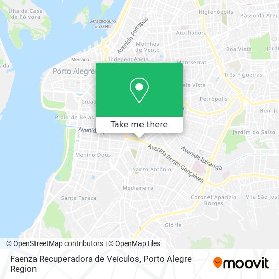 Mapa Faenza Recuperadora de Veículos