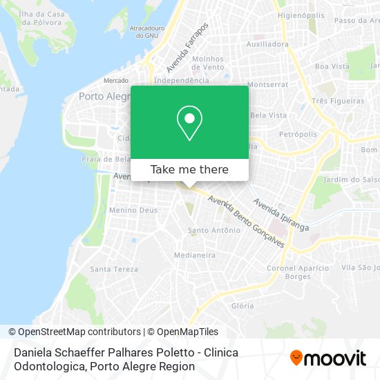 Mapa Daniela Schaeffer Palhares Poletto - Clinica Odontologica