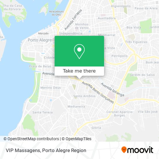 VIP Massagens map