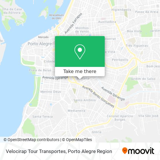 Mapa Velocirap Tour Transportes