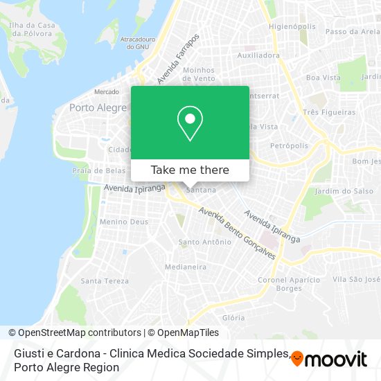 Giusti e Cardona - Clinica Medica Sociedade Simples map