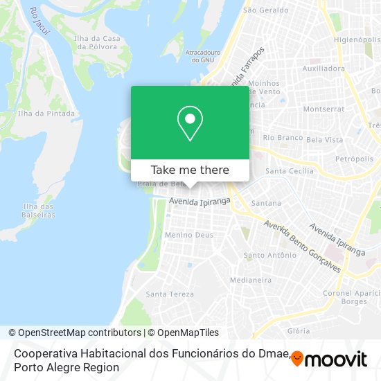 Cooperativa Habitacional dos Funcionários do Dmae map
