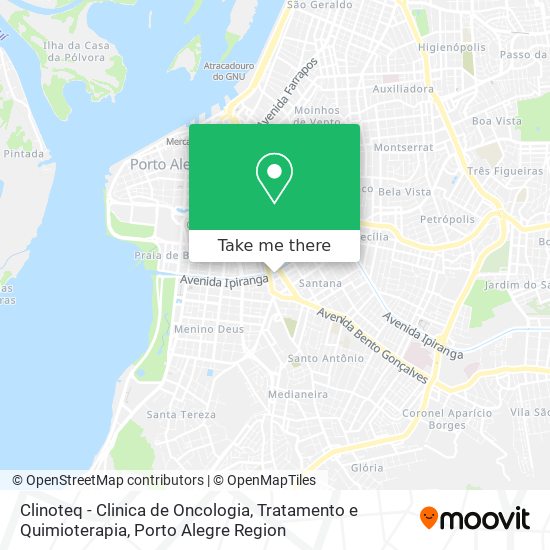 Mapa Clinoteq - Clinica de Oncologia, Tratamento e Quimioterapia