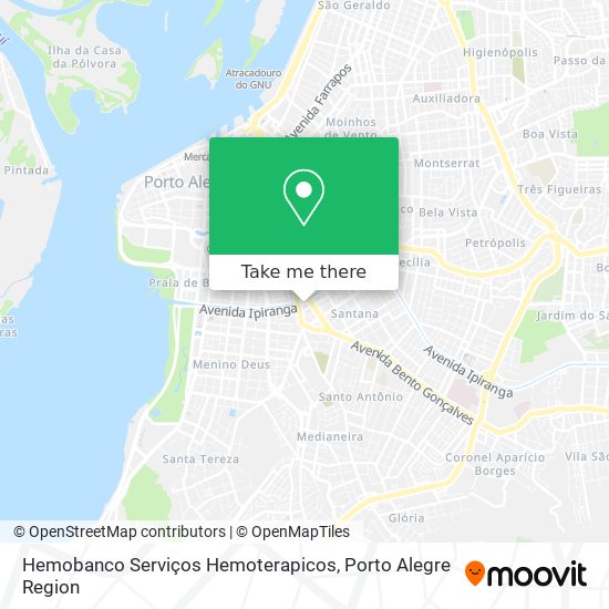 Mapa Hemobanco Serviços Hemoterapicos