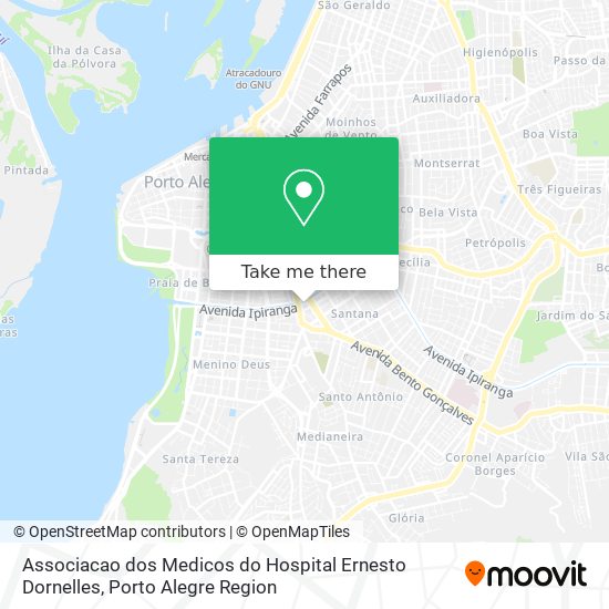 Mapa Associacao dos Medicos do Hospital Ernesto Dornelles