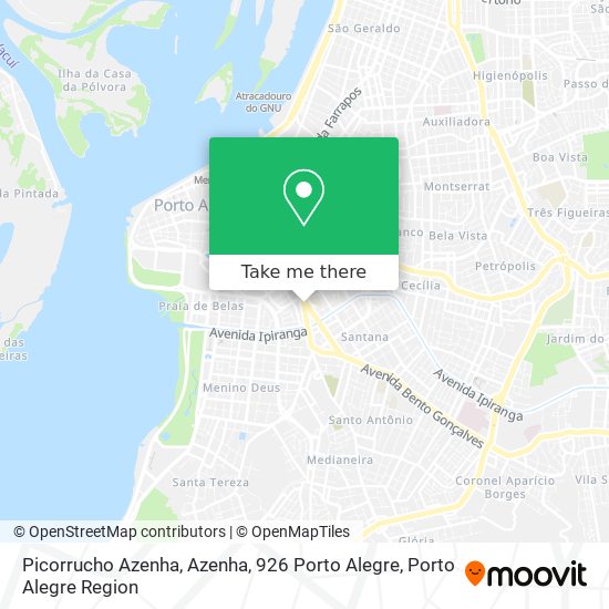 Picorrucho Azenha, Azenha, 926 Porto Alegre map