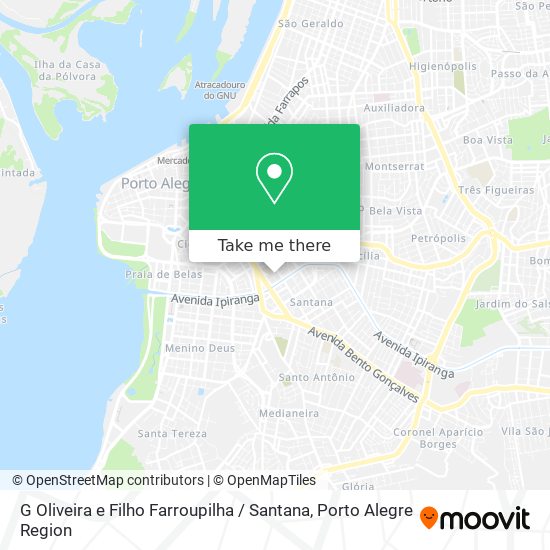 Mapa G Oliveira e Filho Farroupilha / Santana