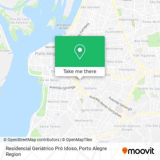 Mapa Residencial Geriátrico Pró Idoso