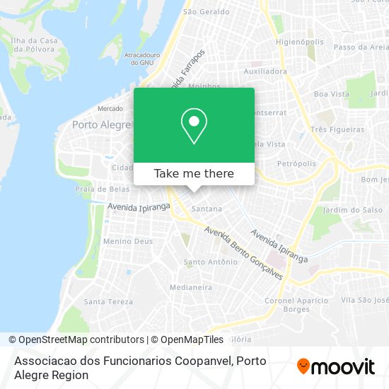 Mapa Associacao dos Funcionarios Coopanvel