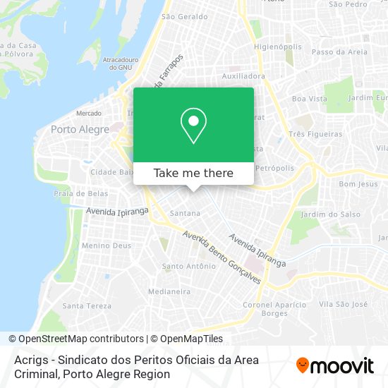 Acrigs - Sindicato dos Peritos Oficiais da Area Criminal map