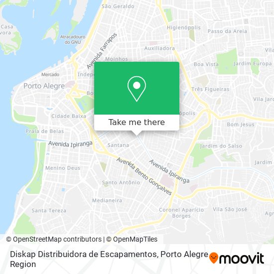 Diskap Distribuidora de Escapamentos map