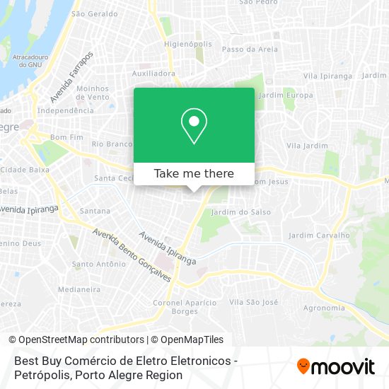 Best Buy Comércio de Eletro Eletronicos - Petrópolis map