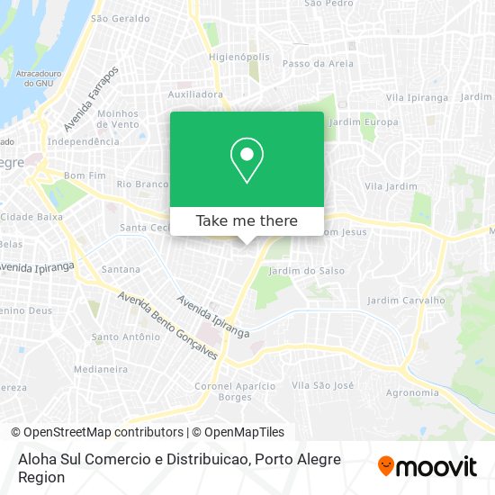 Aloha Sul Comercio e Distribuicao map