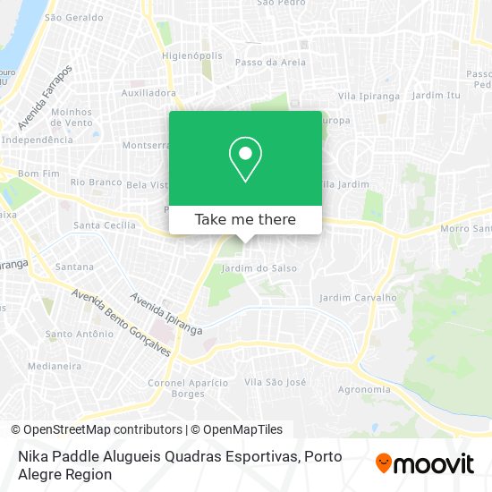 Nika Paddle Alugueis Quadras Esportivas map