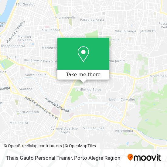 Mapa Thais Gauto Personal Trainer