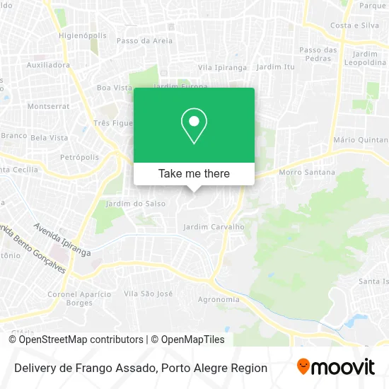 Delivery de Frango Assado map