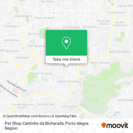 Pet Shop Cantinho da Bicharada map