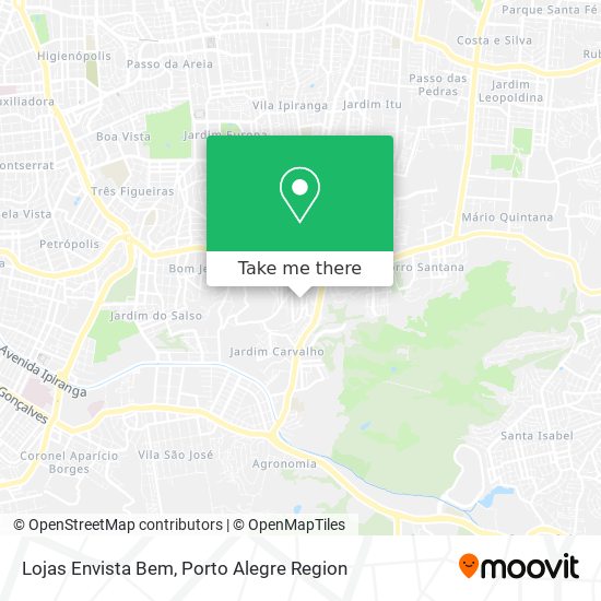 Lojas Envista Bem map