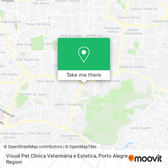 Mapa Visual Pet Clinica Veterinária e Estetica