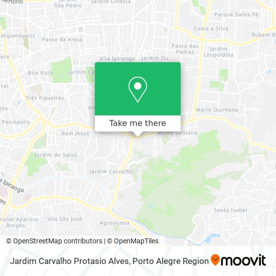 Mapa Jardim Carvalho Protasio Alves